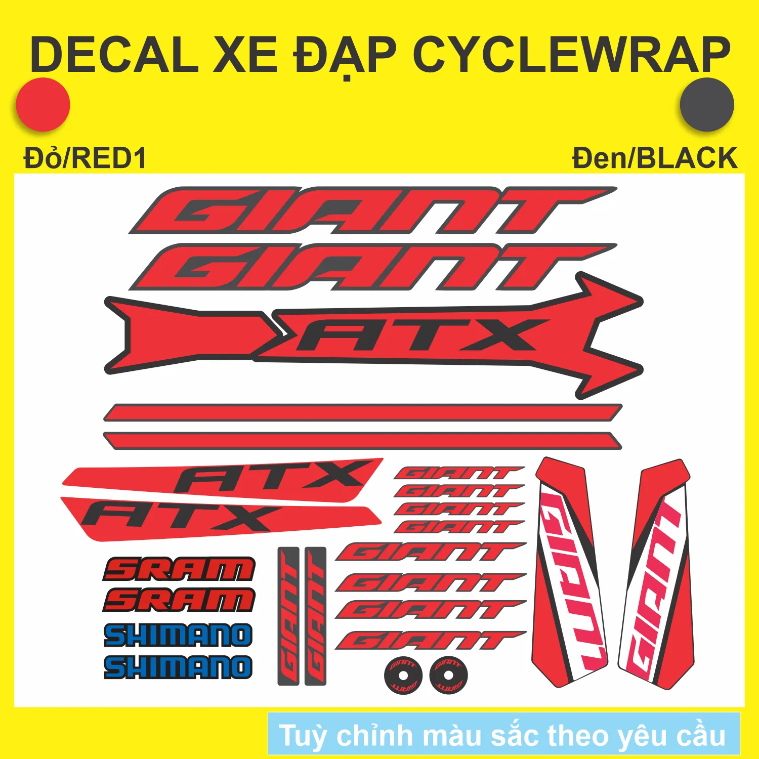 in decal xe dap carbon